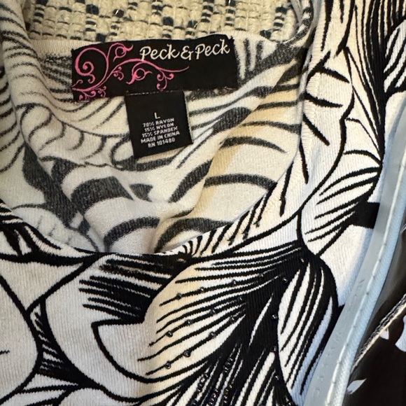 Ron White Black and Silver Floral Women's Sneakers - Picture 7 of 9